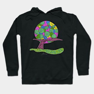 Psychedelic Whale Tail Splash Hoodie